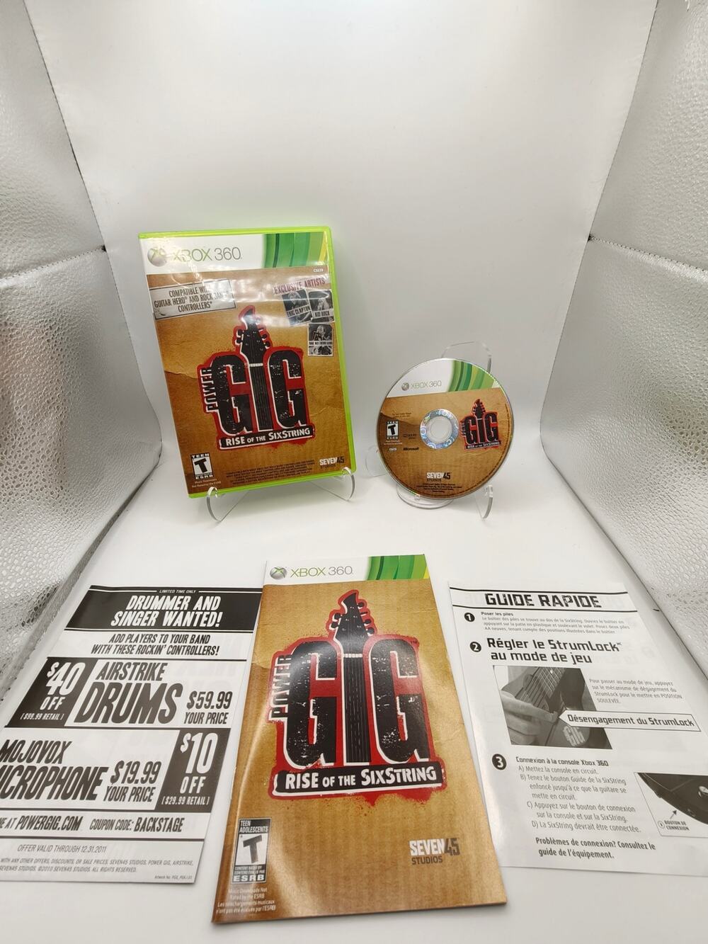 Power Gig Rise of the SixString Xbox 360 CIB Complete